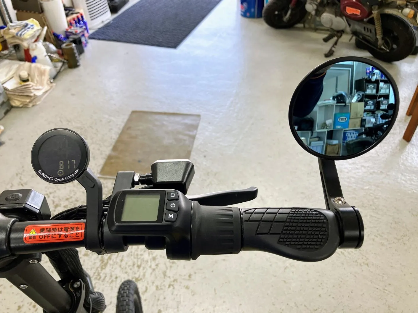 オプションのバックミラー取付 特例特定小型原付 glafit nfr-01 Lite 特例特定小型原動機付自転車