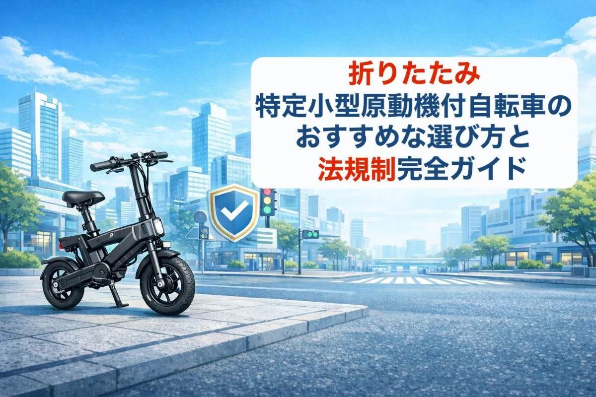 折りたたみ特例特定小型原動機付自転車のおすすめな選び方と法規制完全ガイド
